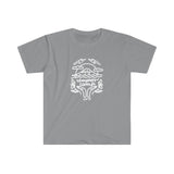 Unisex T-Shirt - Improv Camp 2019 Mountain Design White