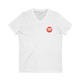 Unisex Short Sleeve V-Neck Tee - Small Circle Logo