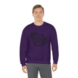 Unisex Crewneck Sweater - Improv Camp 2019 Glove Design Black